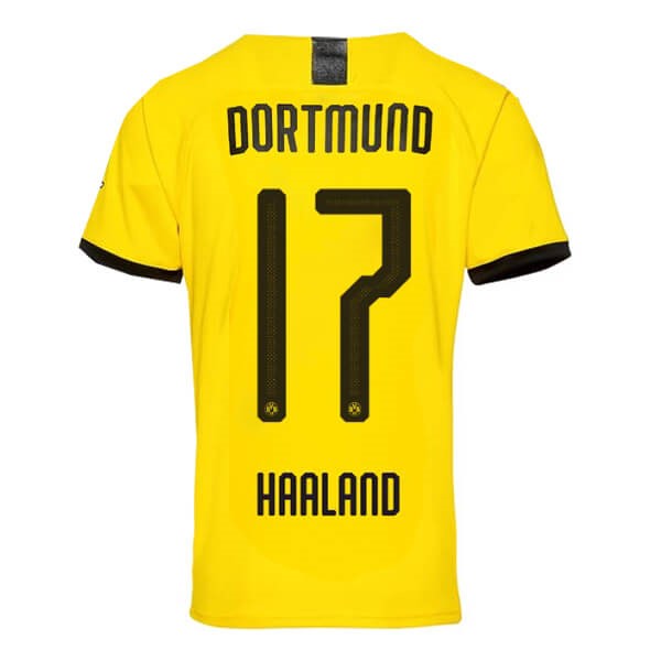 Thailande Maillot Football Borussia Dortmund NO.17 Haaland Domicile 2019-20 Jaune
